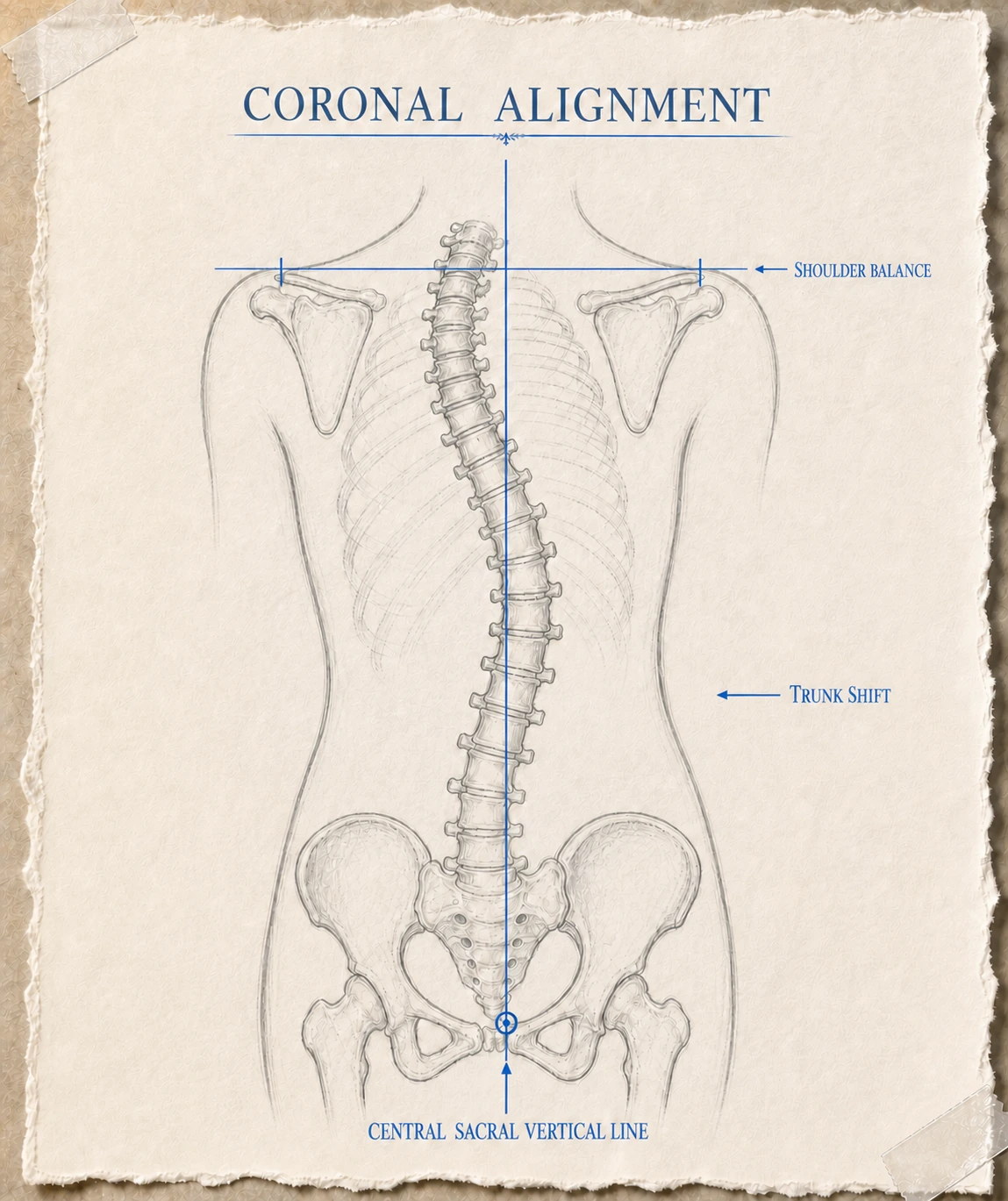 English coronal alignment research illustration